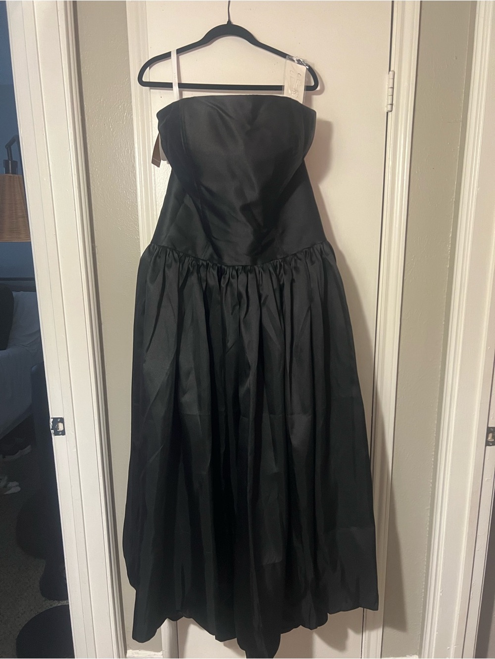 Strapless Black Formal Ball Gown Dress